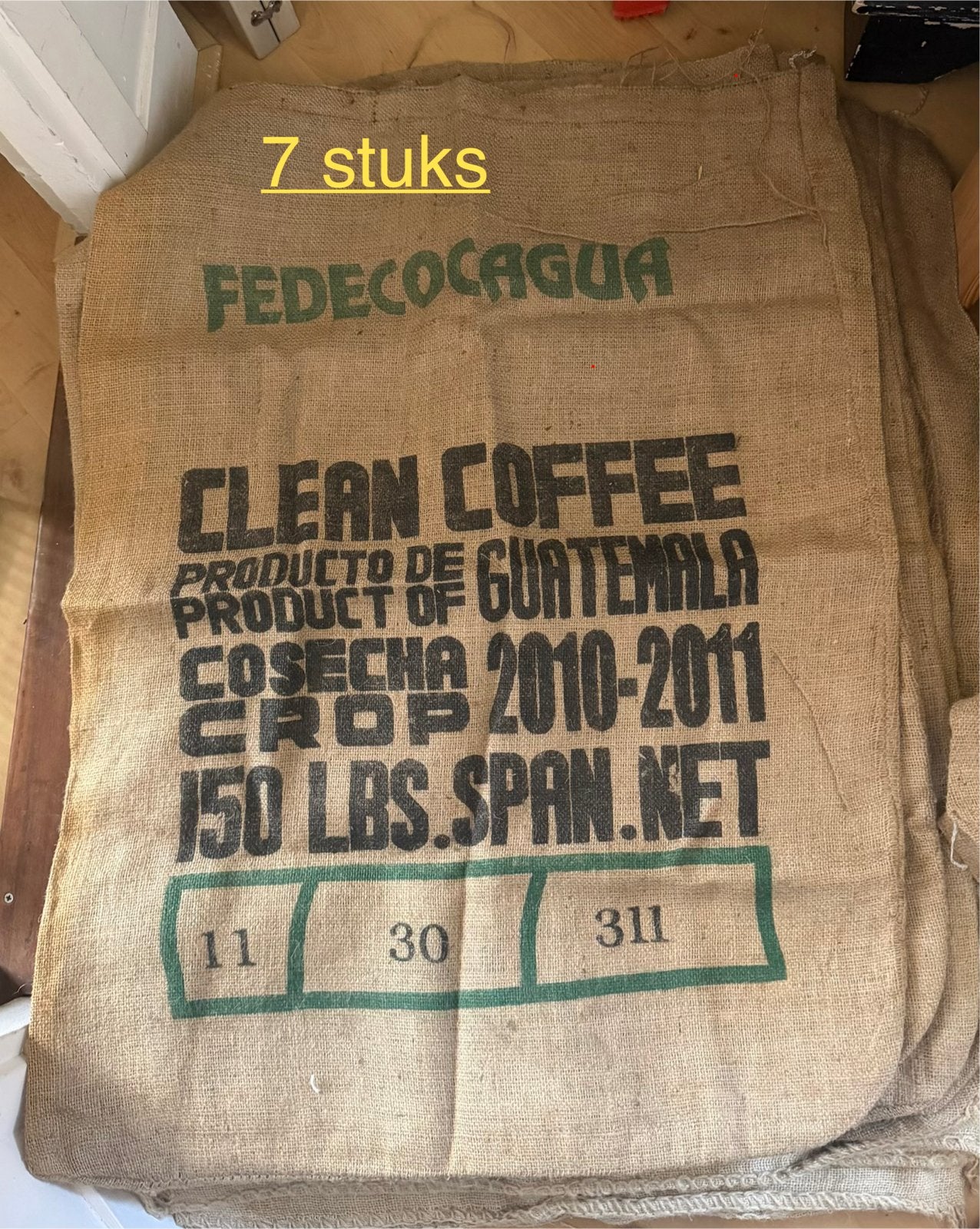 Jute zakken - Diverse soorten en maten, Ophalen of Verzenden, Gebruikt