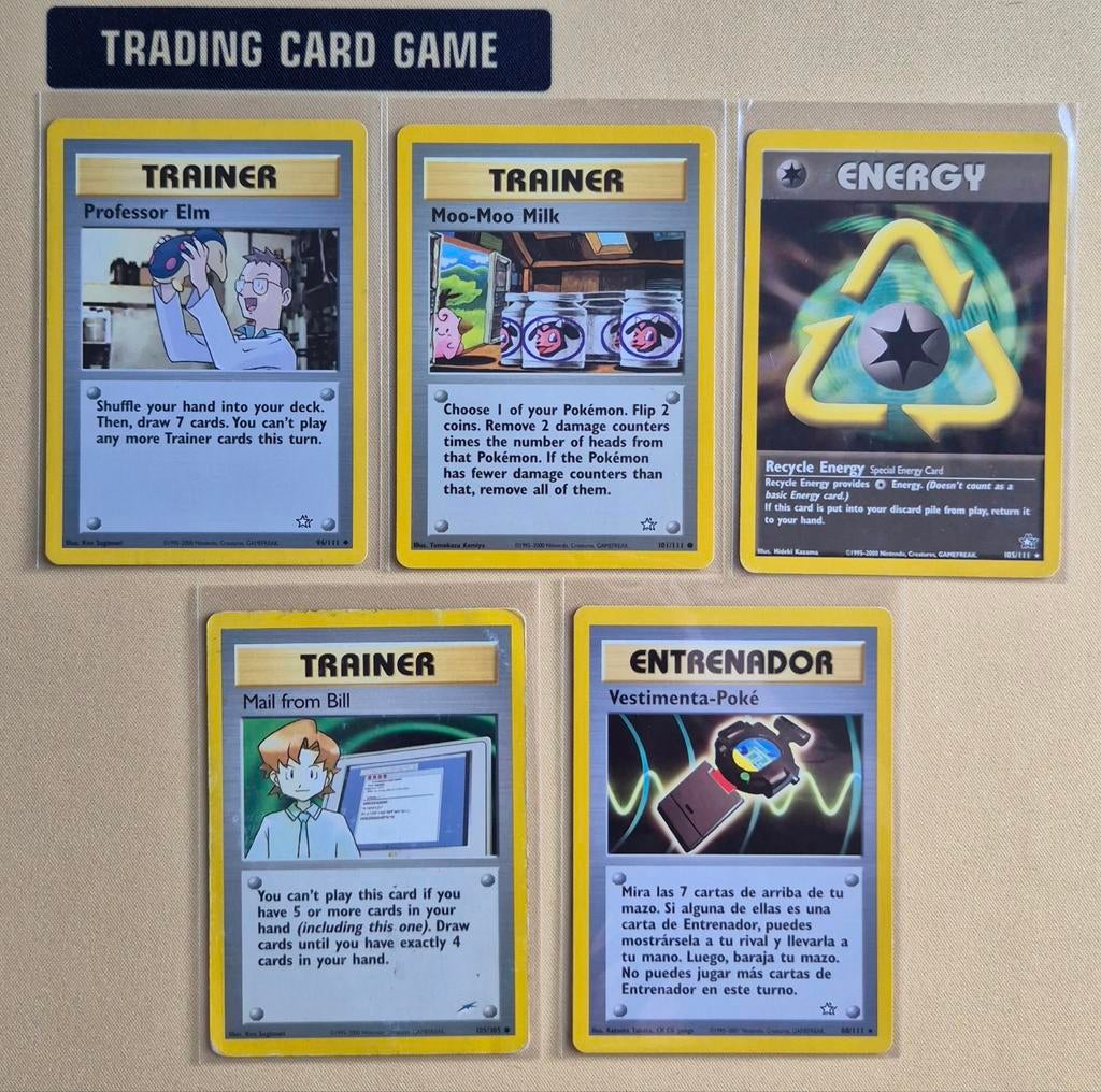 Neo Series Pokémon Trainer kaarten (2000-2001), Verzenden, Gebruikt, Meerdere kaarten