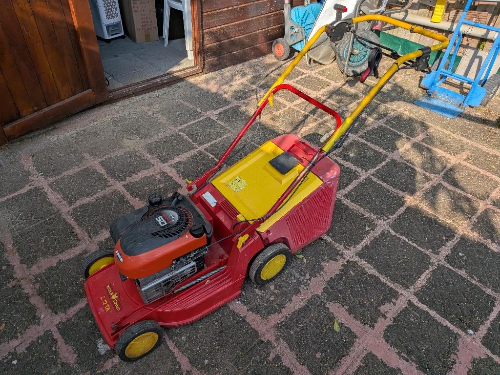 Wolf Garten Benzine maaier, Ophalen, Gebruikt, Opvangbak, Benzine-grasmaaier