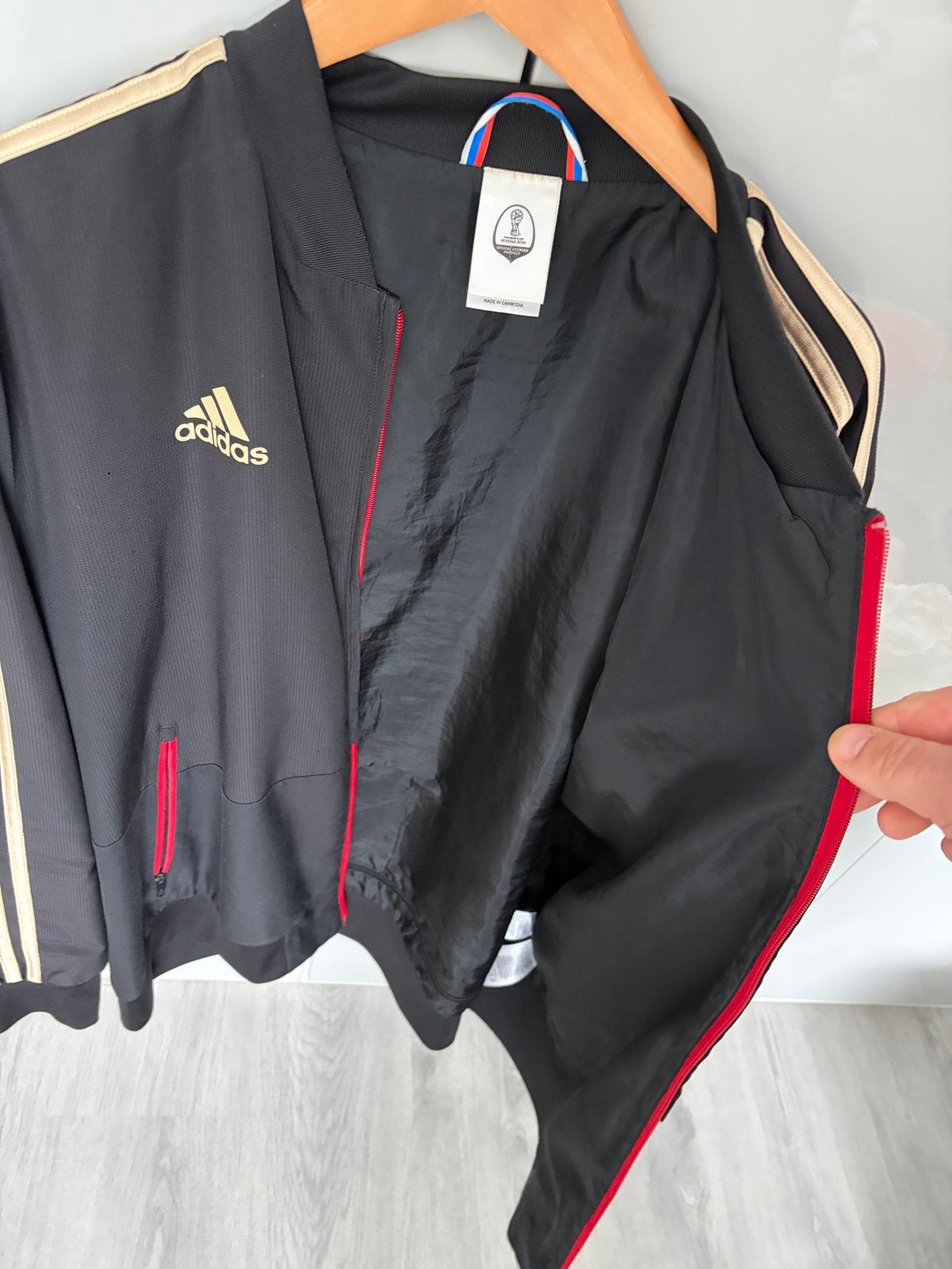 Adidas FIFA World Cup Russia 2018 Trainingsjack XL, Kleding | Heren, Ophalen of Verzenden, Zo goed als nieuw, Maat 56/58 (XL)