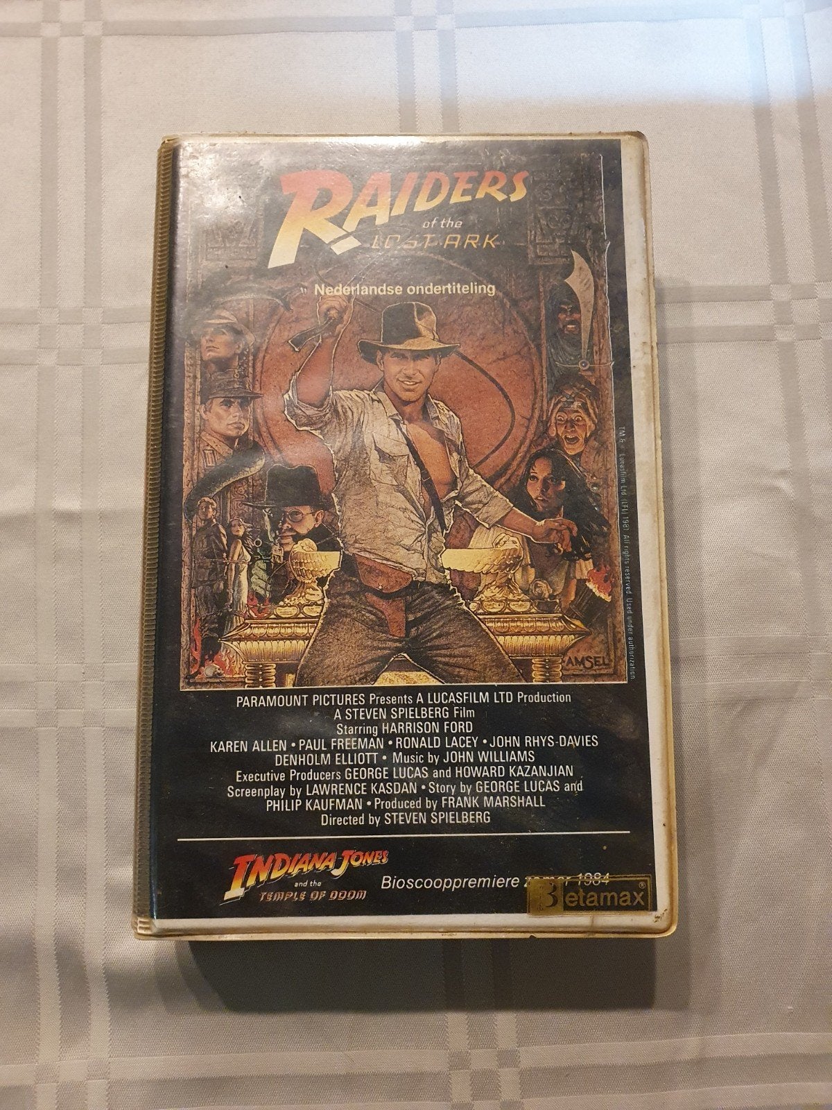 Indiana Jones betamax ultra rare zeldzaam 1980's, Vanaf 12 jaar, Ophalen of Verzenden, Zo goed als nieuw, Actie en Avontuur