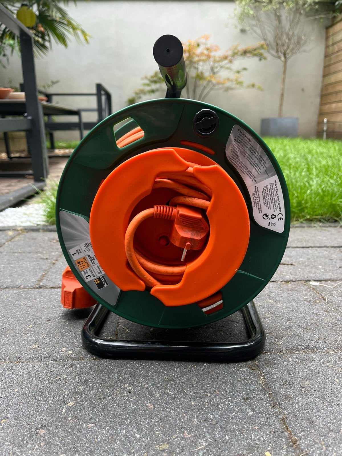 Sencys cable reel schuko 22+3m, Tuin en Terras, Ophalen, Zo goed als nieuw, Tuinslang