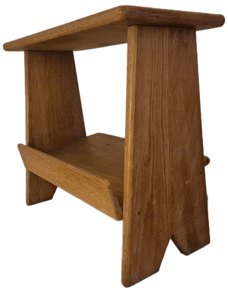 Schitterende vintage solid oak desgin lectuurtafel France, Lectuurtafel, Ophalen of Verzenden, Gebruikt, Hout