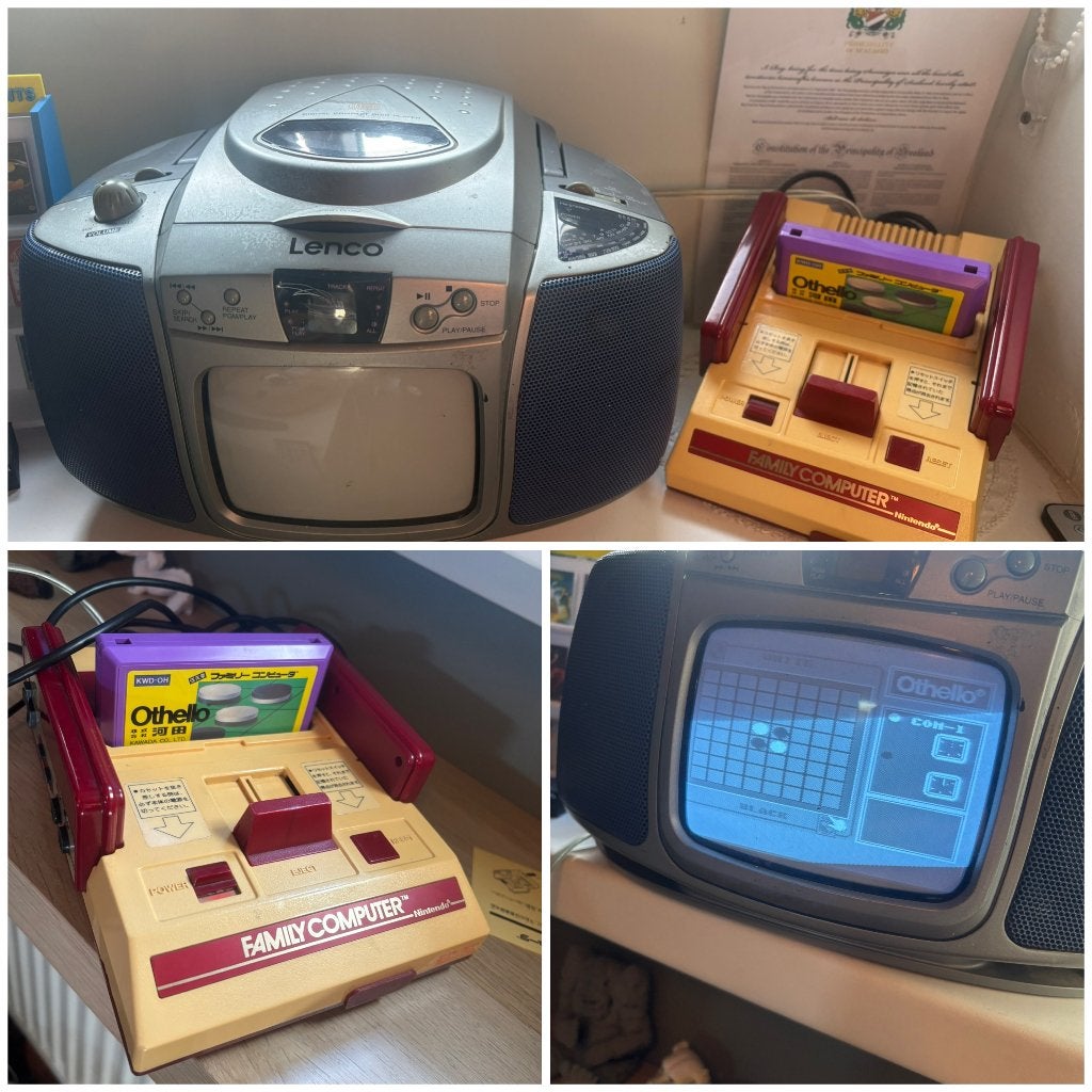 famicom 8 bit incl spel en tv, Spelcomputers en Games, Ophalen of Verzenden, Gebruikt, Met 2 controllers