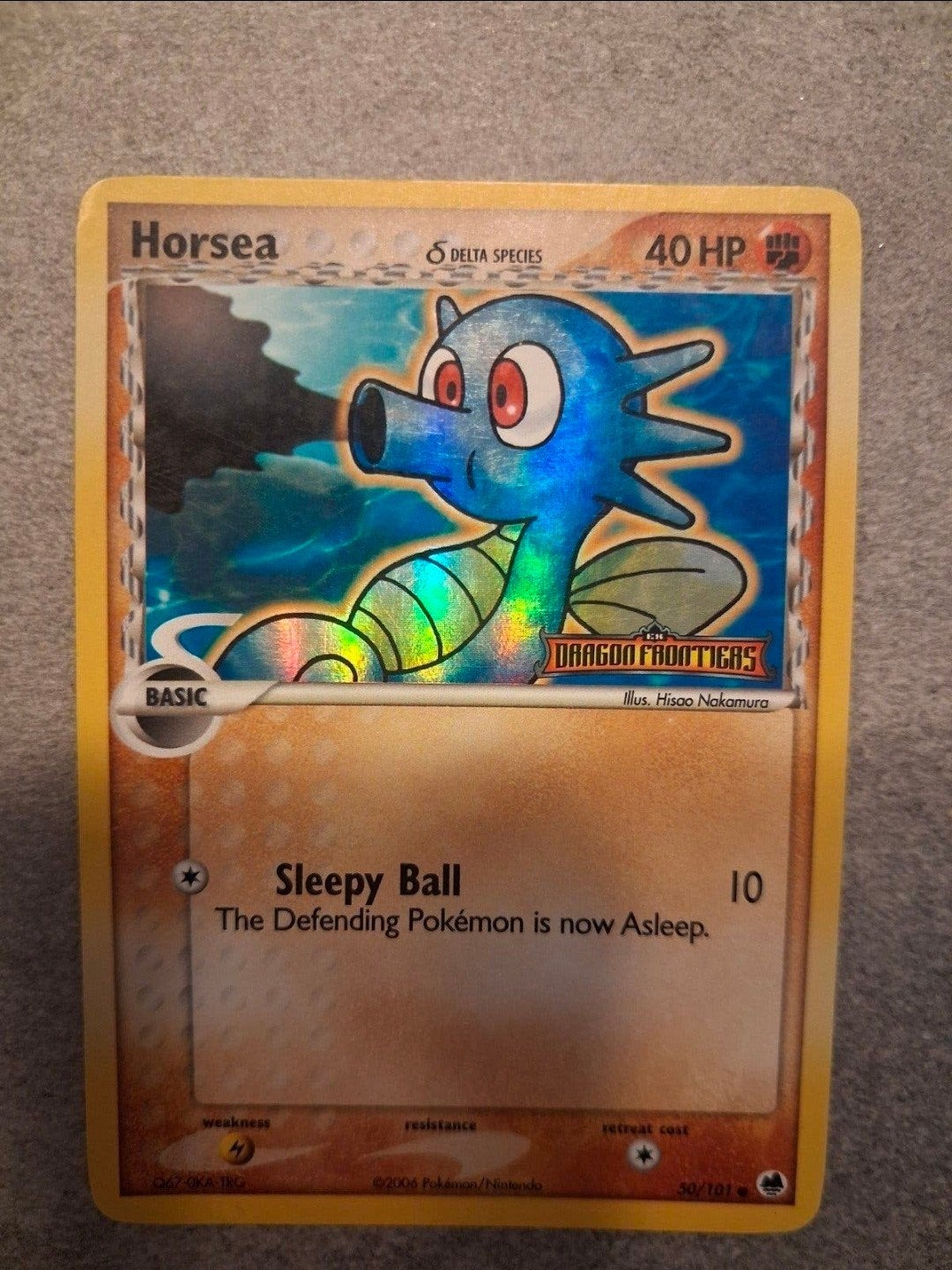 Horsea Delta Species Foil Pokémon Kaart - Dragon Frontiers, Ophalen of Verzenden