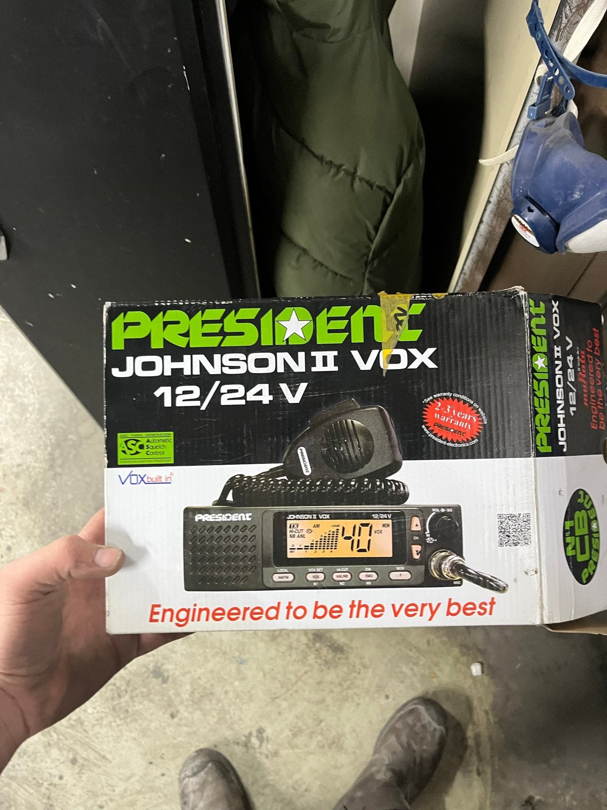 President Johnson II VOX 12/24V CB Radio Portofoon, Telecommunicatie, Ophalen, 5 tot 15 km, Nieuw, Portofoon of Walkie-talkie