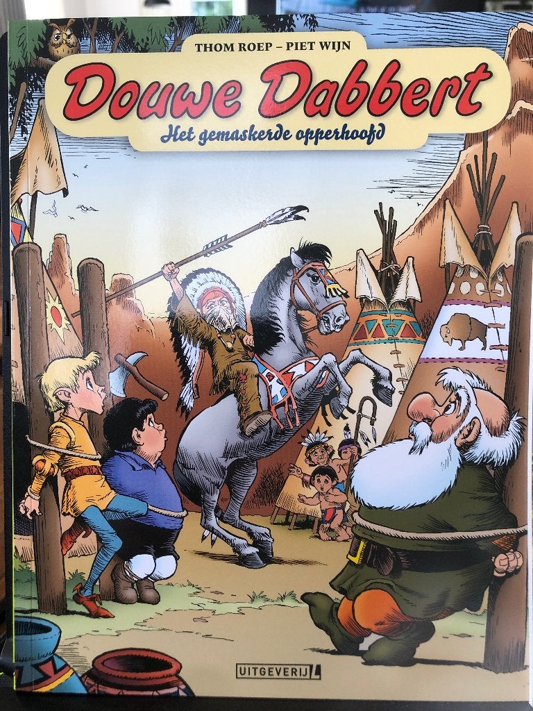 het gemaskerde opperhoofd douwe dabbert k5, Boeken, Eén stripboek, Ophalen of Verzenden, Zo goed als nieuw