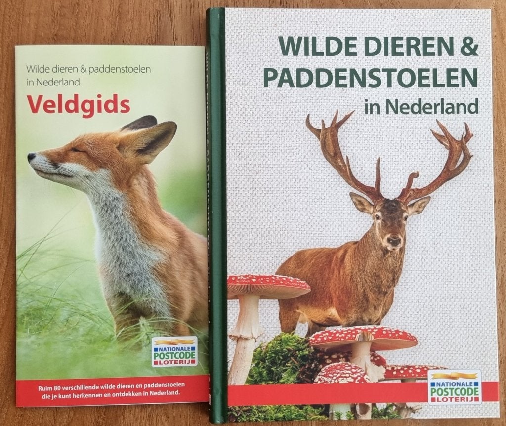 Wilde dieren & paddenstoelen in Nederland + veldgids - NIEUW, Ophalen of Verzenden, Nieuw, Natuur algemeen, Postcodeloterij