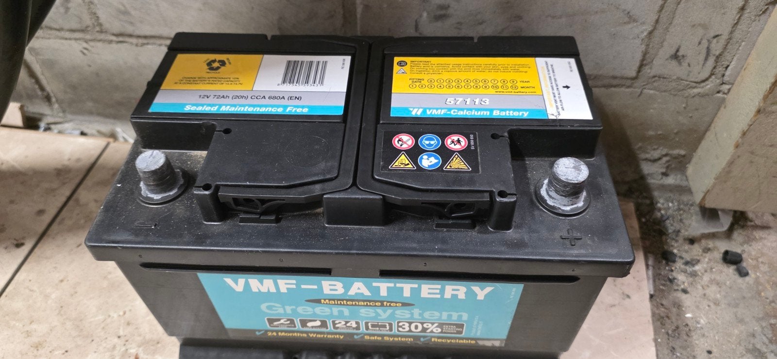 VMF-accu 12V 72Ah (20h) CCA 680A (EN)