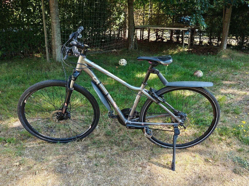 Liv Rove S fiets dames mountainbike - silver neon coral, Ophalen, Gebruikt, Giant, Overige maten
