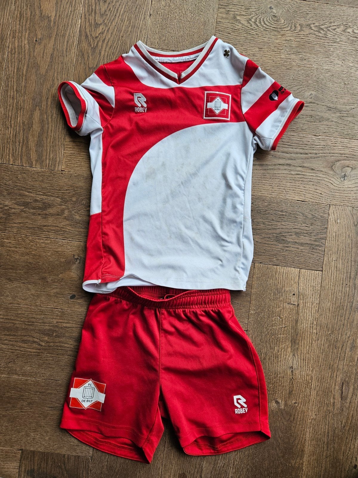 FC De Bilt tenue maat 140, Maat XS of kleiner, Ophalen, Gebruikt, Set
