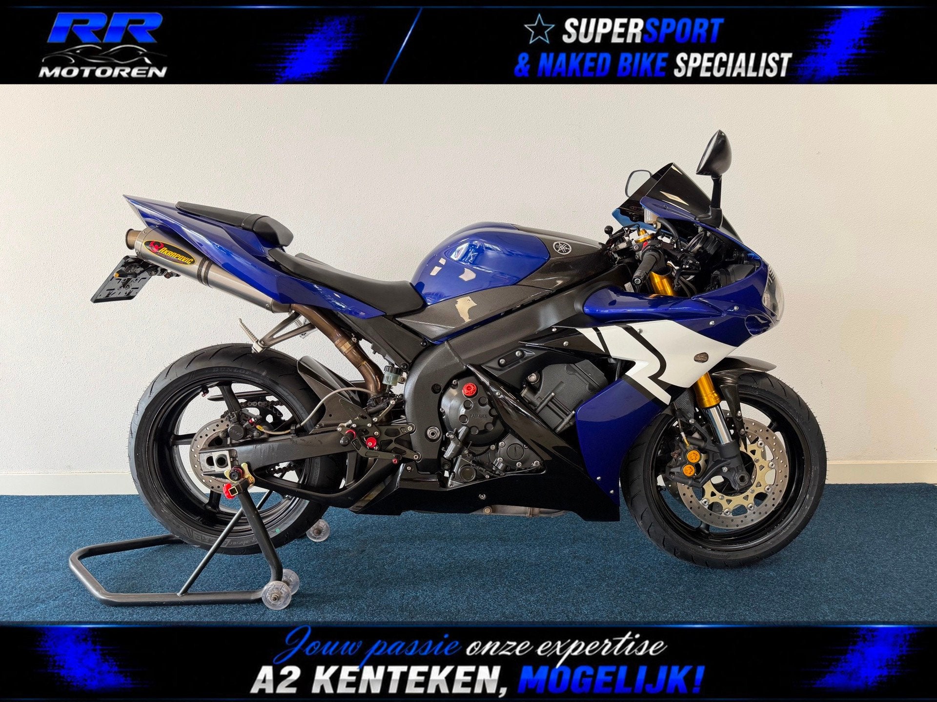 Yamaha Sport YZF-R1 / DUBBELE AKRAPOVIC / SUPER MOOI, Sportuitlaat, Bedrijf, Sport, Meer dan 35 kW