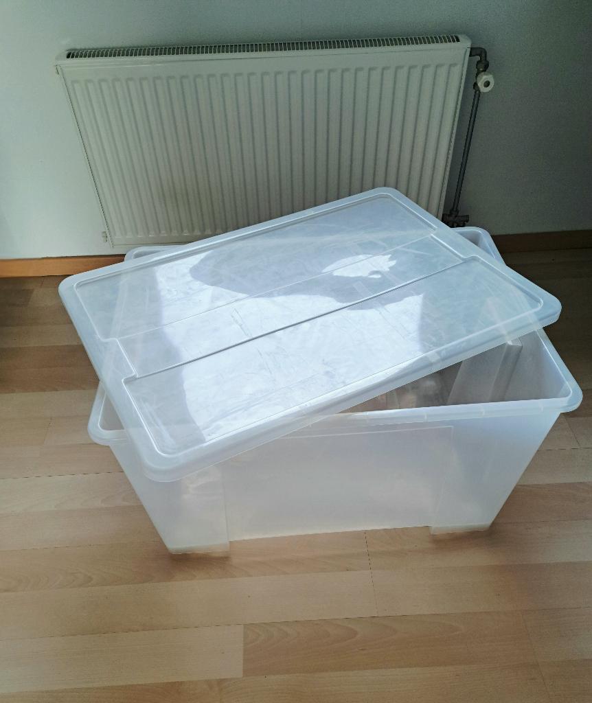 Extra grote opbergbak met deksel, Doe-het-zelf en Verbouw, Kratten en Dozen, Ophalen, 40 tot 60 cm, 75 tot 100 cm, 35 tot 50 cm