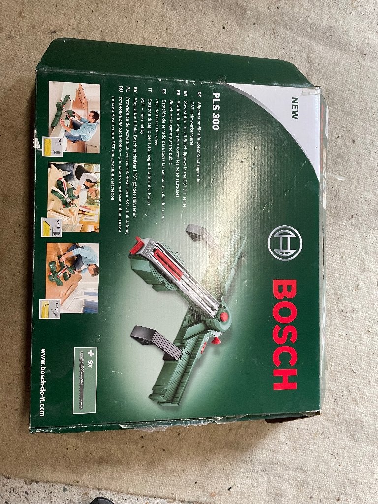 Bosch zaagstation PLS 300, Doe-het-zelf en Verbouw, Ophalen of Verzenden, Zo goed als nieuw, Bosch, Minder dan 600 watt