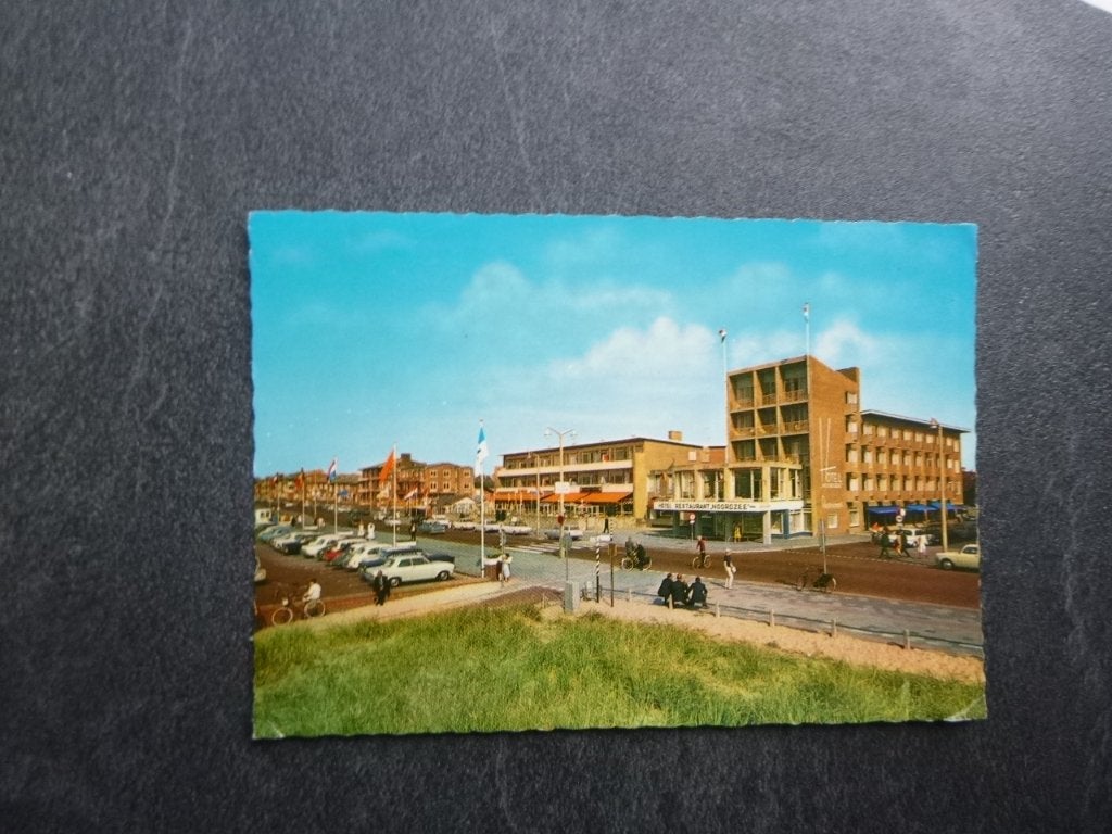 Katwijk aan Zee, hotel restaurant Noordzee/auto 1975, Verzenden, 1960 tot 1980, Gelopen, Zuid-Holland