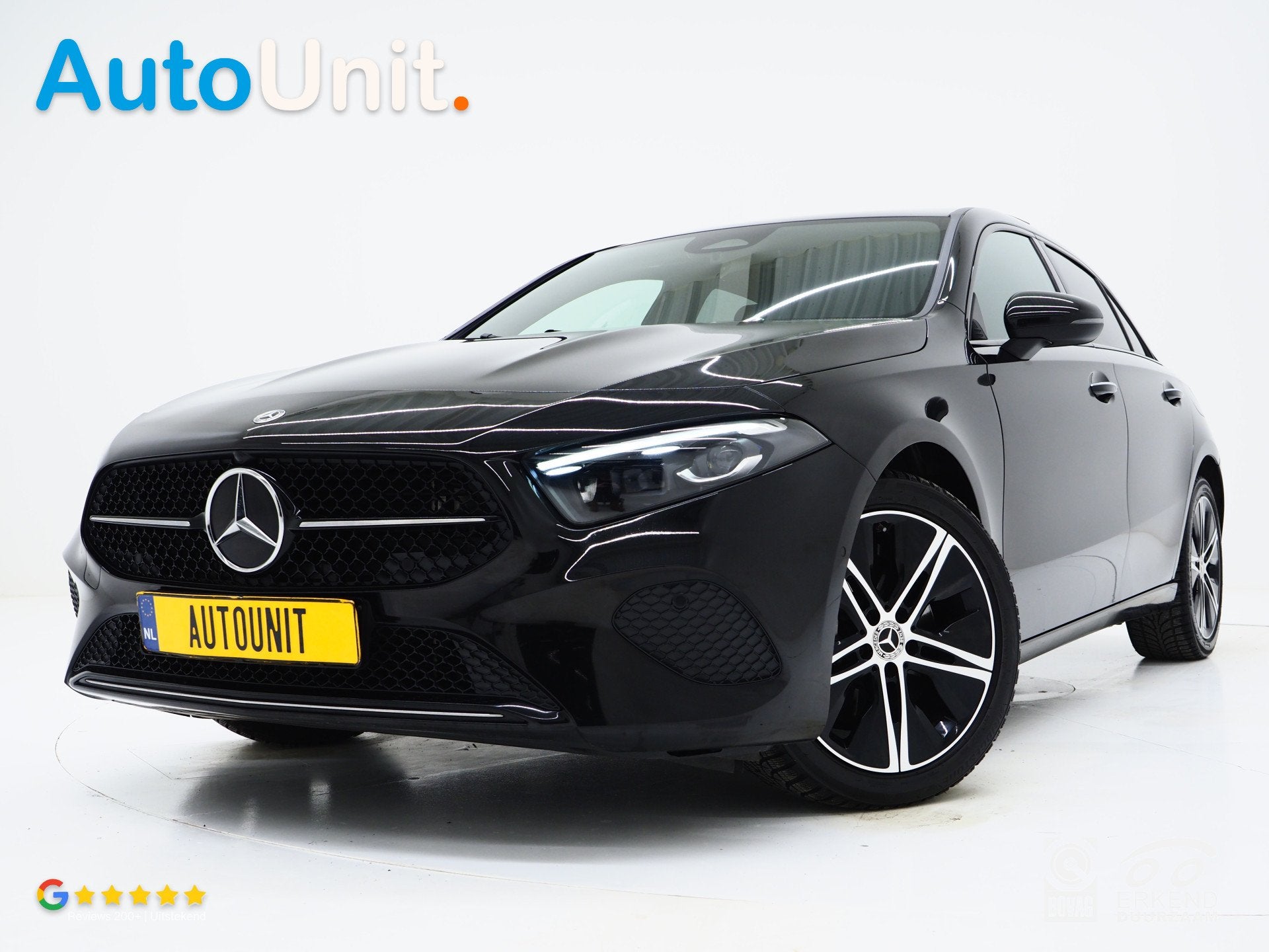 Mercedes-Benz A-Klasse 250 e Luxury Line | Panoramadak | Sfe, Gebruikt, Zwart, 4 cilinders, Automatische klimaatregeling