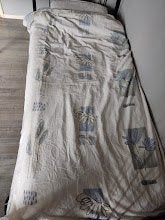 Dekbed overtrek eenpersoons ( 140x200 cm ), Gebruikt, Eenpersoons, Verzenden, Wit