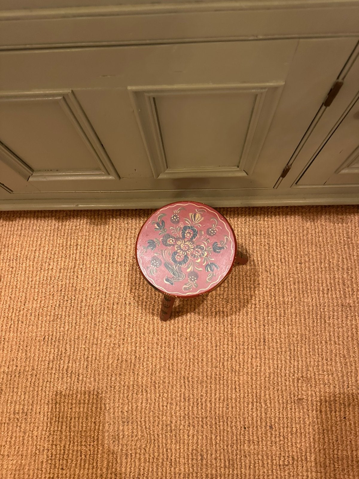 Decoratief houten krukje voor een landelijke engelse stijl, Ophalen