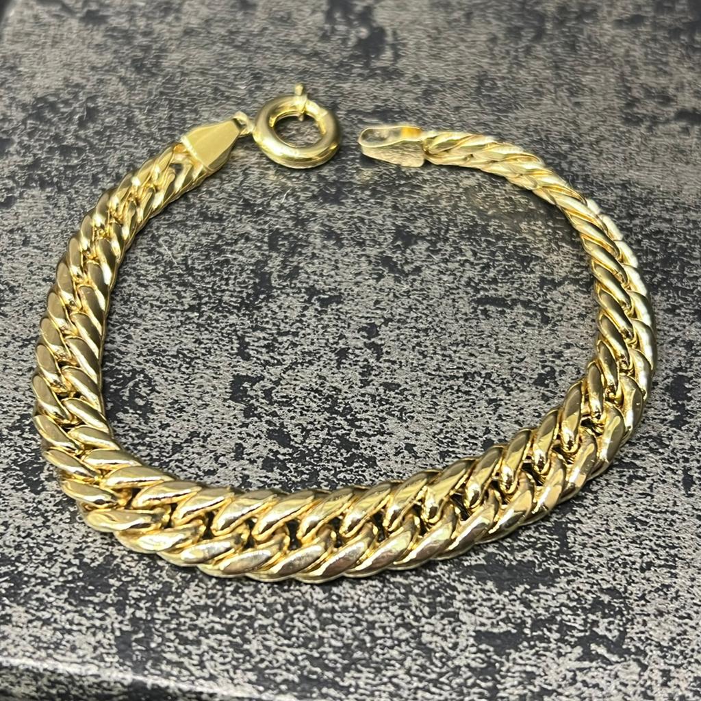 18 karaats gouden armband gourmet schakel, Ophalen of Verzenden, Nieuw, Goud