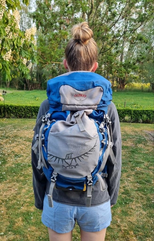 Osprey Jib 35 rugzak – 35L – trekking/hiking, Gebruikt, 20 tot 30 cm, Blauw, Minder dan 40 cm