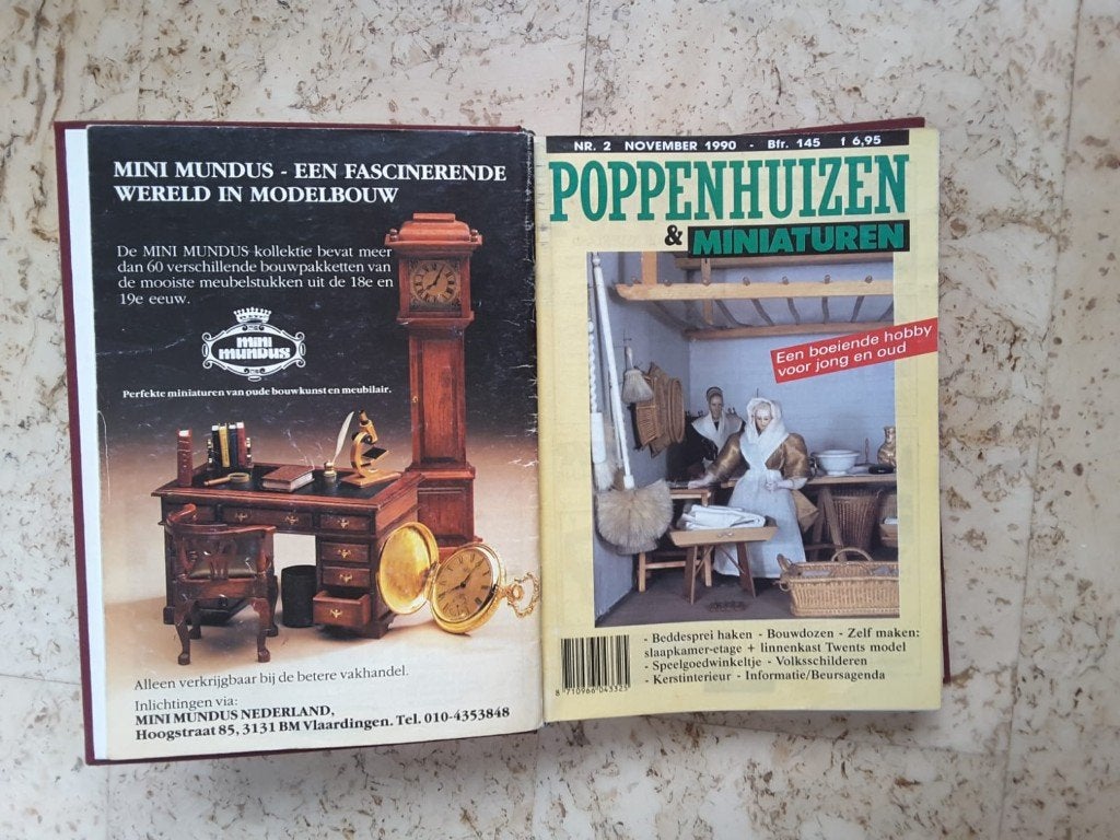 Poppenhuizen & Miniaturen 1990 - 1993 gebonden, Verzamelen, Poppenhuizen en Toebehoren, Verzenden, Gebruikt, Poppenhuis