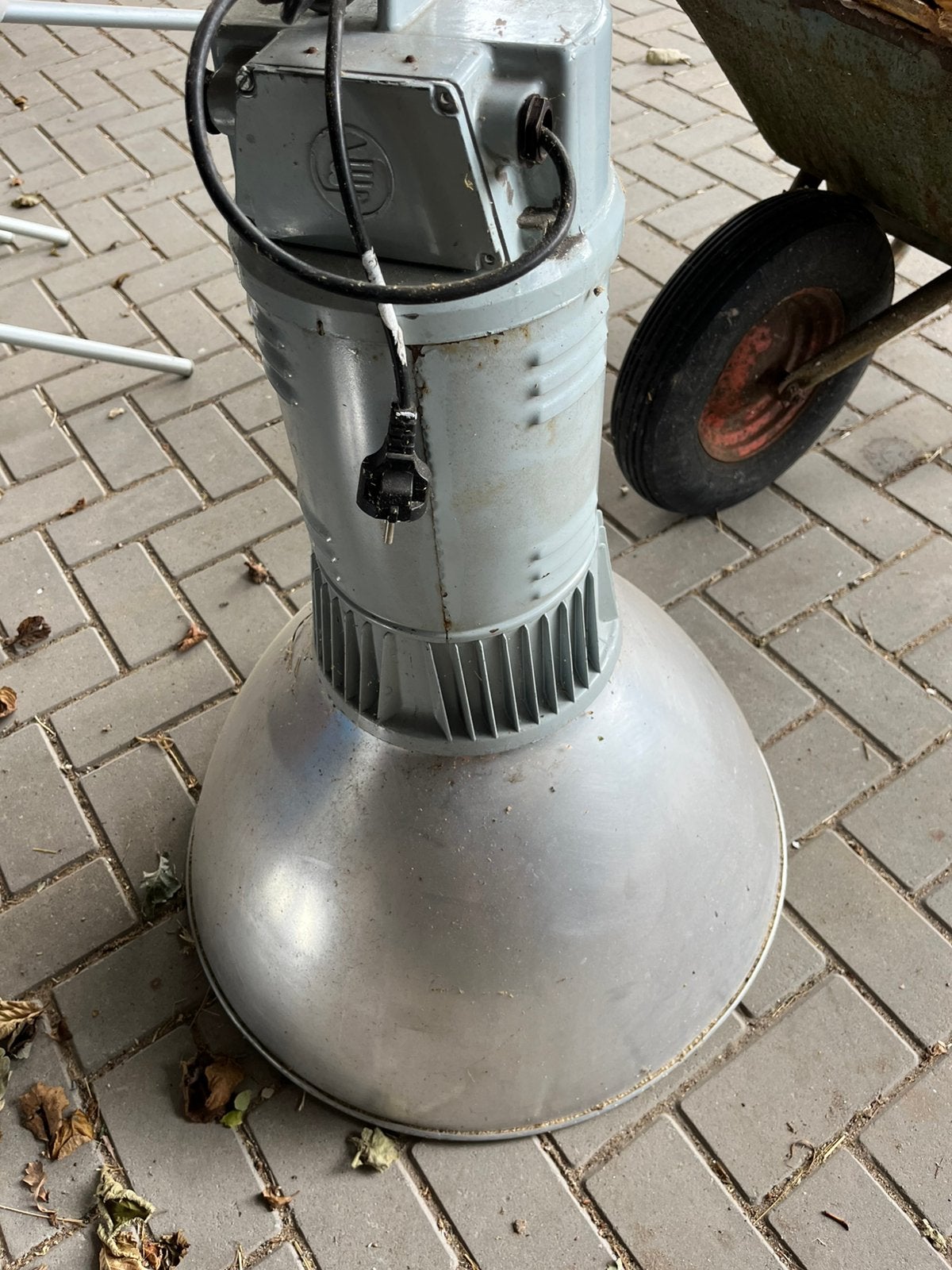Hanglampen industrieel 2x, Ophalen, Gebruikt, E27 (groot), Metaal