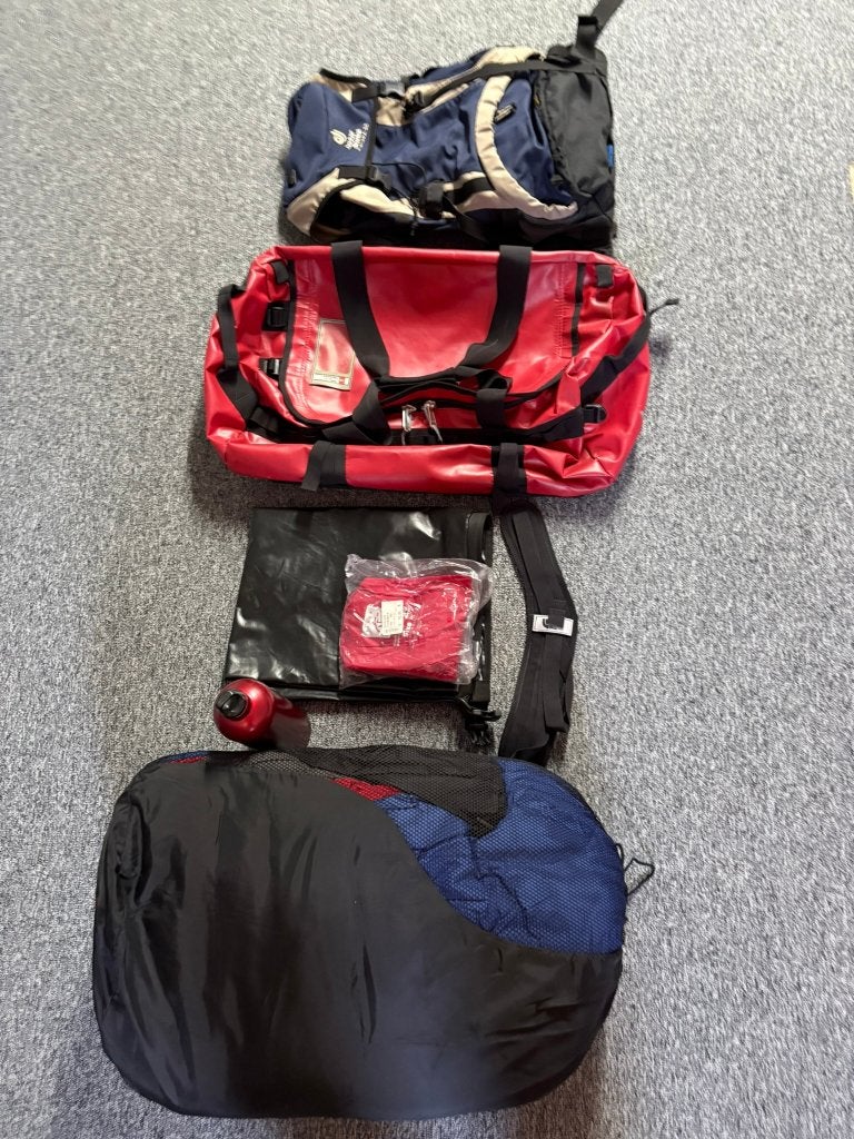 Trekking set, Sport en Fitness, Ophalen, Zo goed als nieuw, Rugzak