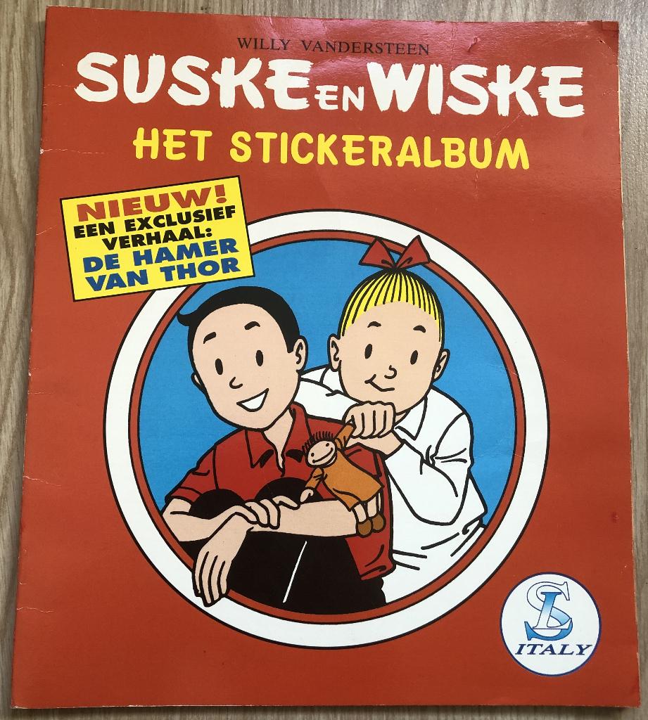 SUSKE EN WISKE-HET STICKERALBUM-COMPLEET/ ALLE PLAATJES, Complete serie of reeks, Ophalen of Verzenden, Zo goed als nieuw, Willy Vandersteen