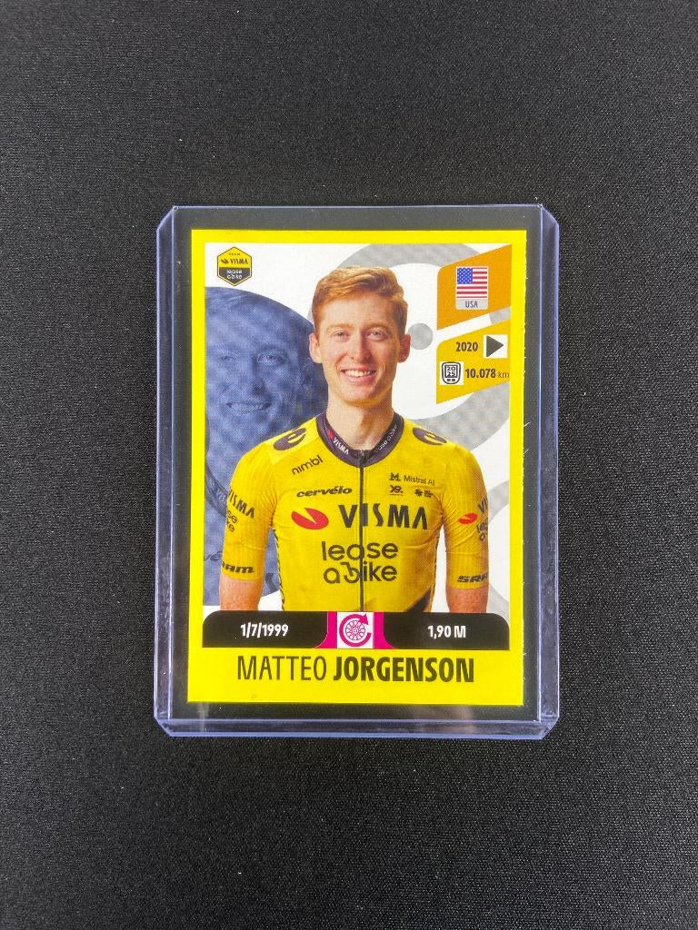 Matteo Jorgenson Panini Tour de France 2026 Sticker Visma, Verzenden, Zo goed als nieuw, Overige sporten, Poster, Plaatje of Sticker