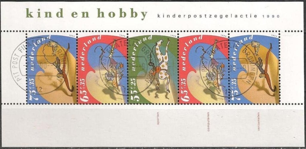 Kinder blok No.1460 O. ADV. no.94 I., Verzenden, Na 1940, Gestempeld