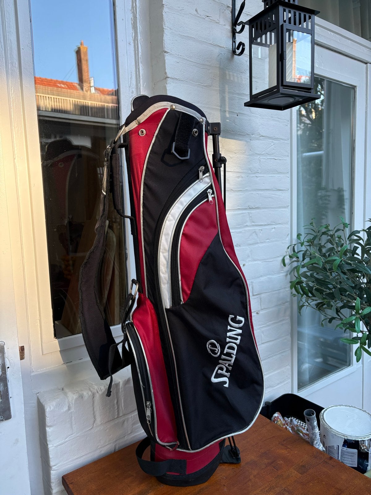 Spalding Golf Standbag - Rood/Zwart, Ophalen of Verzenden, Gebruikt, Tas, Overige merken