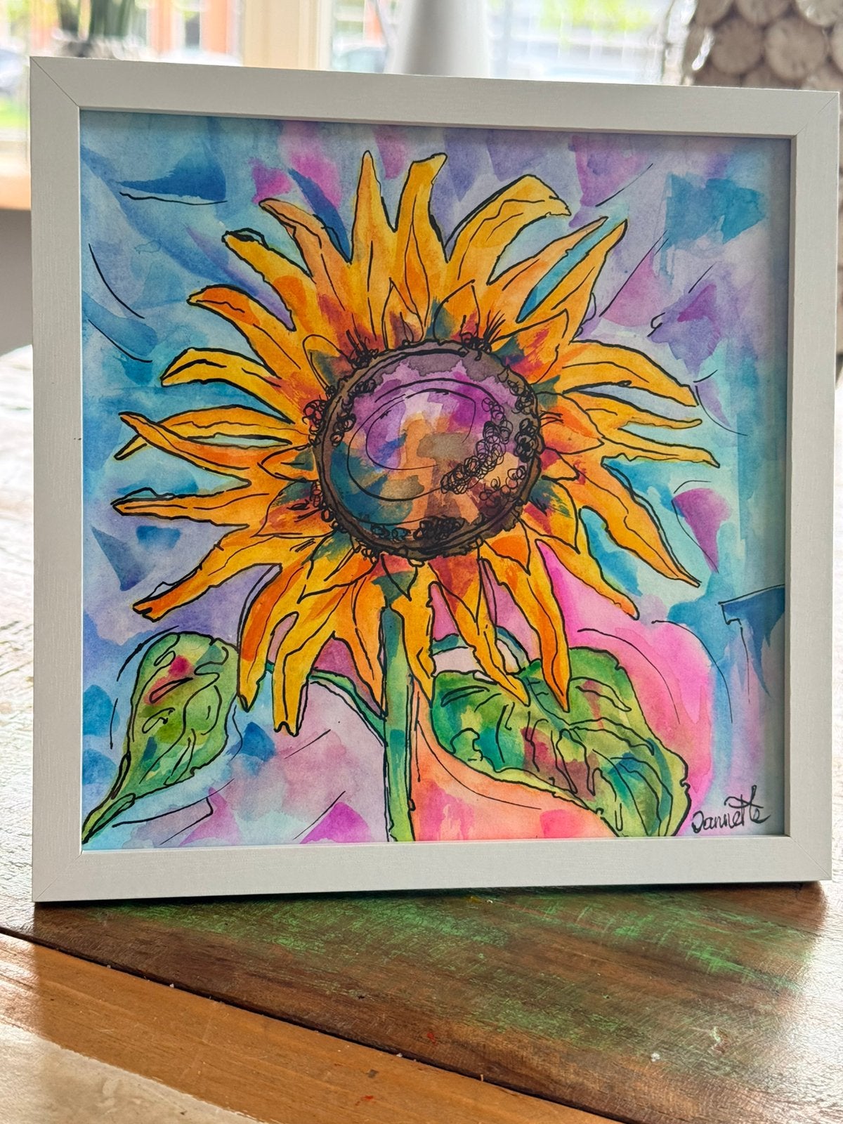 Kleurrijke zonnebloem, Verzenden