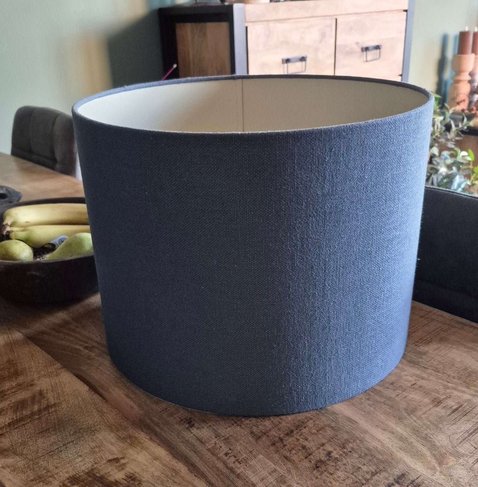 Grote blauwe lampenkap, Ophalen of Verzenden