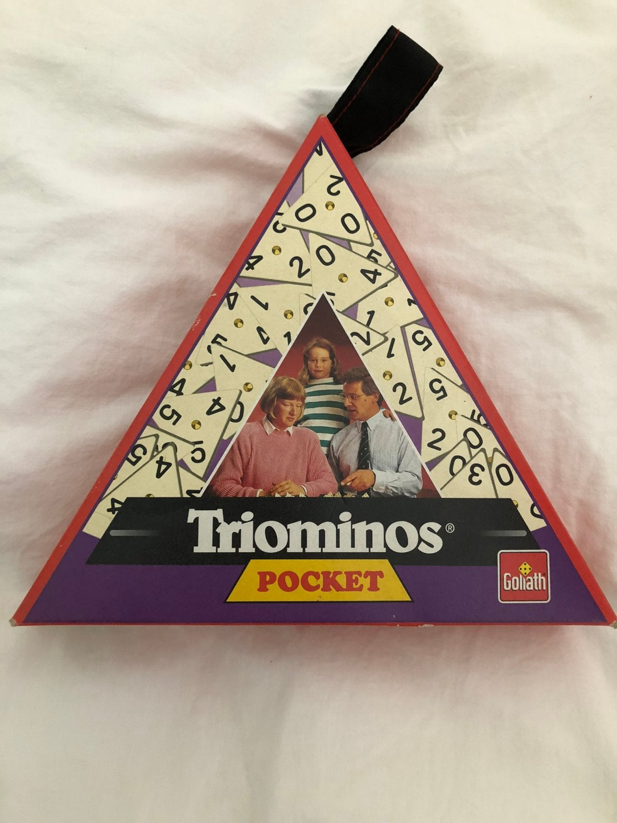 Triominos spel, Hobby en Vrije tijd, Gezelschapsspellen | Overige, Ophalen of Verzenden, Gebruikt