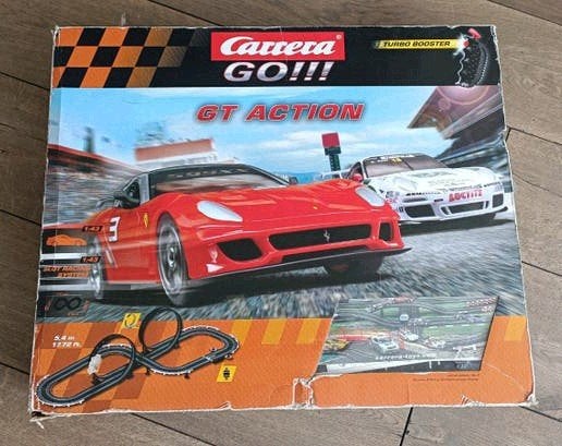 Carrera GO!!! GT Action racebaan met Porsche en Ferrari, Carrera, Ophalen of Verzenden, Elektrisch, Racebaan