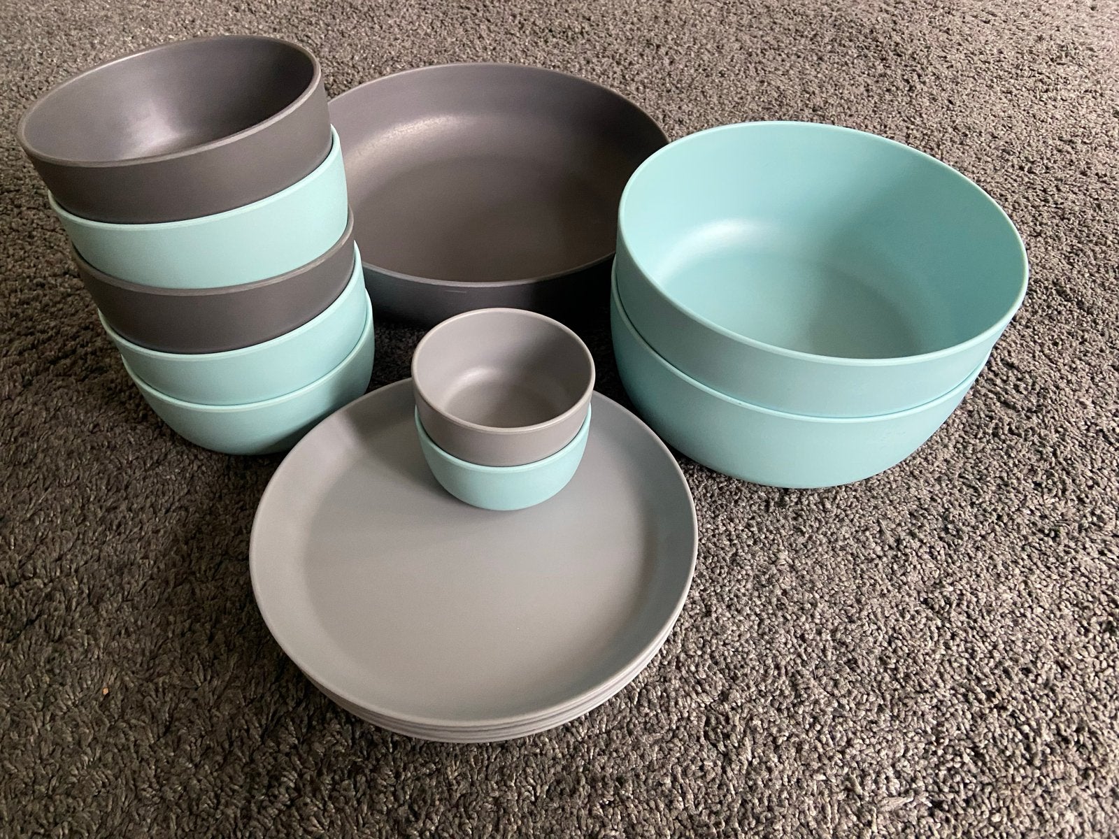 RoyalVKB Melamine Servies - Borden en Kommen Set camping, Kunststof, Gebruikt, Overige merken, Ophalen of Verzenden