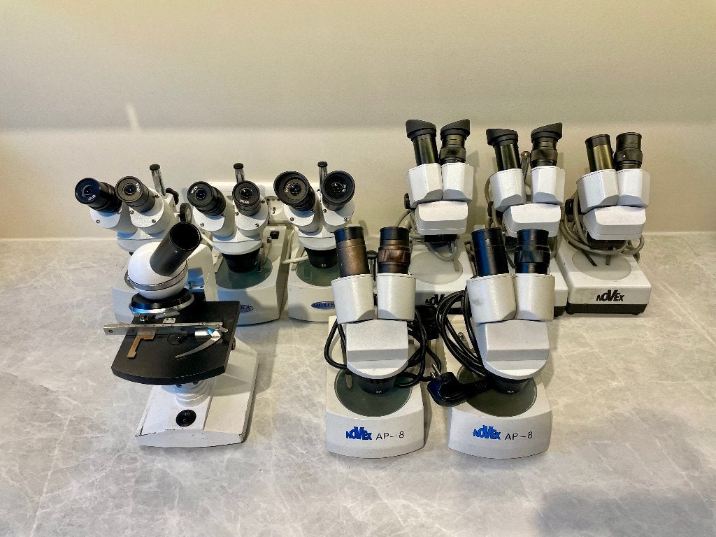 Partij Biologische & Stereomicroscopen 9 stuks Novex, Optika, Ophalen of Verzenden, Gebruikt, Minder dan 400x, Stereomicroscoop