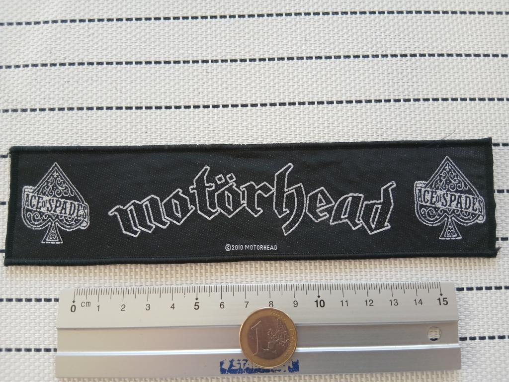 Motorhead zeer mooie grote strip patch 26 nieuw 5x20 cm, Verzenden, Nieuw, Kleding