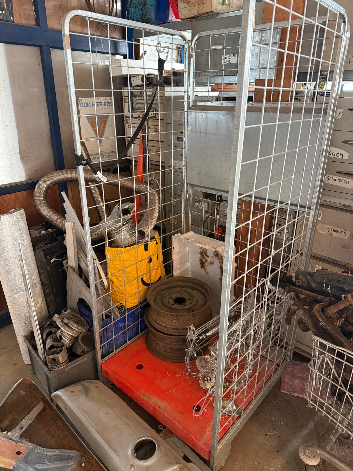 Opvouwbare rolcontainer - 2 stuks, 100 liter of meer, Ophalen, Transportkar