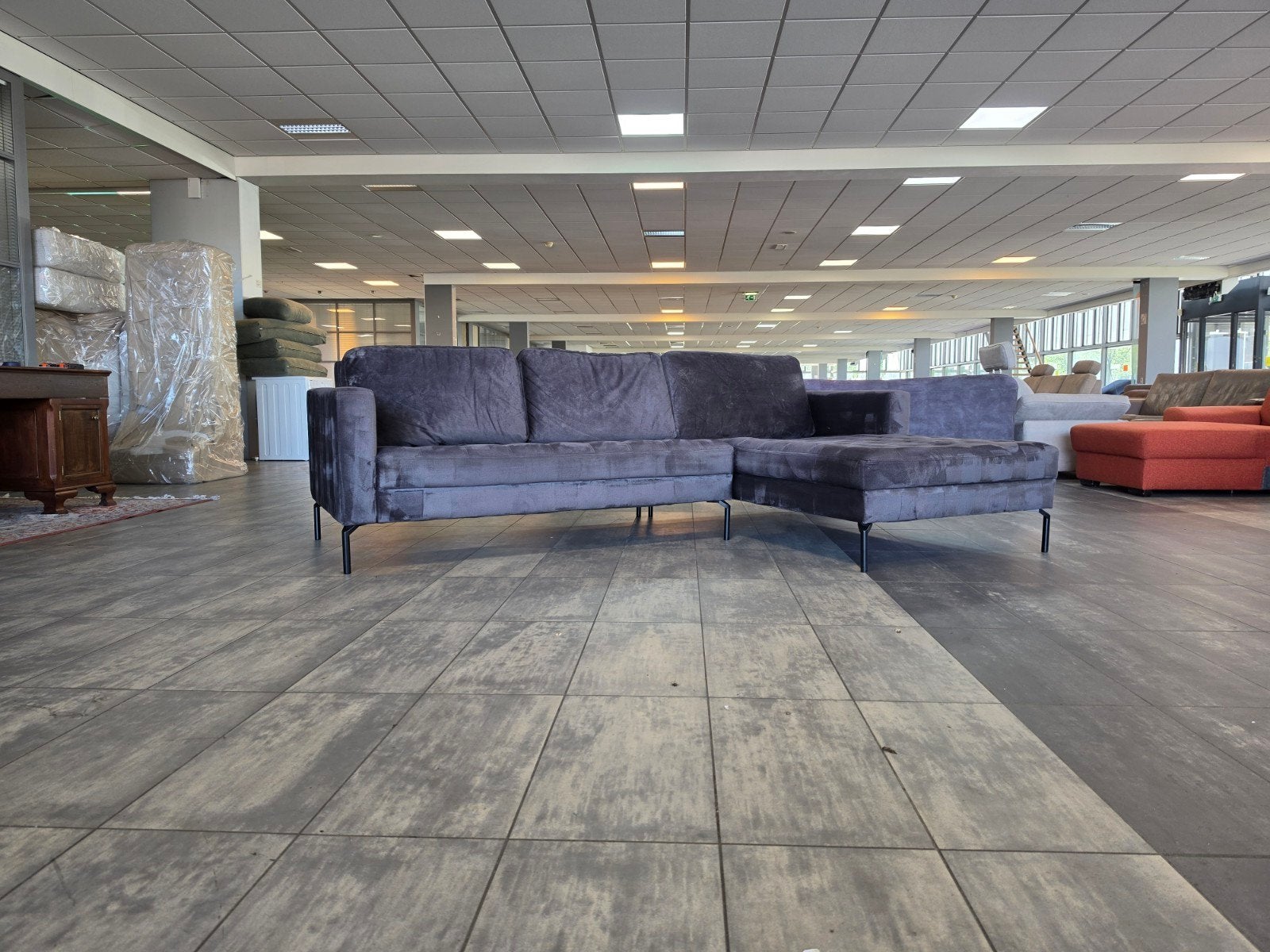 ✅️️️️️️️️️ GEREINIGD velvet hoekbank 265x175 | BEZORGEN, 250 tot 300 cm, Info@onbekend.nl, Hoekbank, 75 tot 100 cm