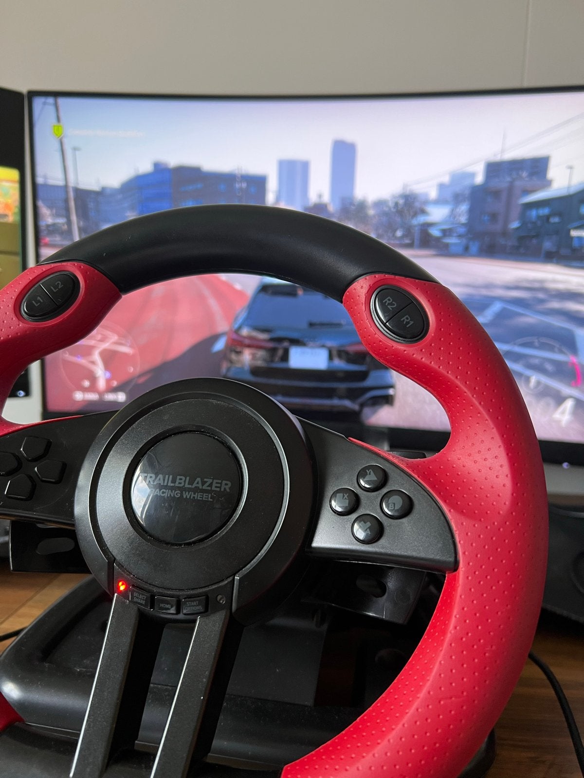 Gaming stuur - Trailblazer Racing Wheel, Spelcomputers en Games, Spelcomputers | Overige Accessoires, Ophalen, Racestuur, Gebruikt