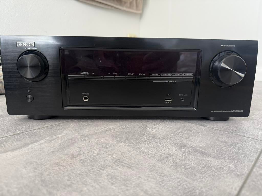 Denon AVR-X520BT + JBL 5.1 Set – Complete Surround Set, Audio, Tv en Foto, Gebruikt, 70 watt of meer, 5.1-systeem, Overige spelers