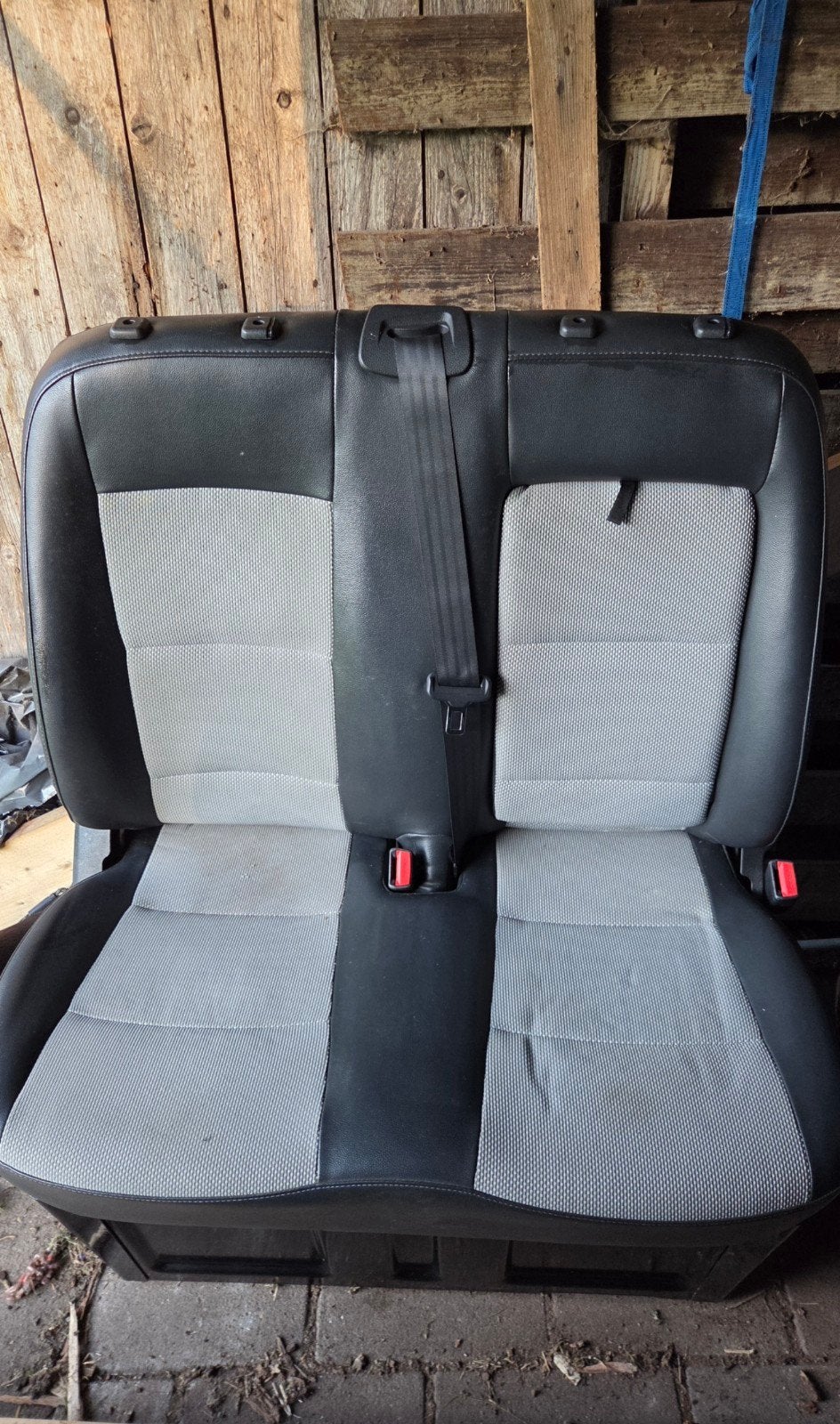 Te koop: nette dubbele passagiersstoel/bijrijdersbank camper, Ophalen of Verzenden