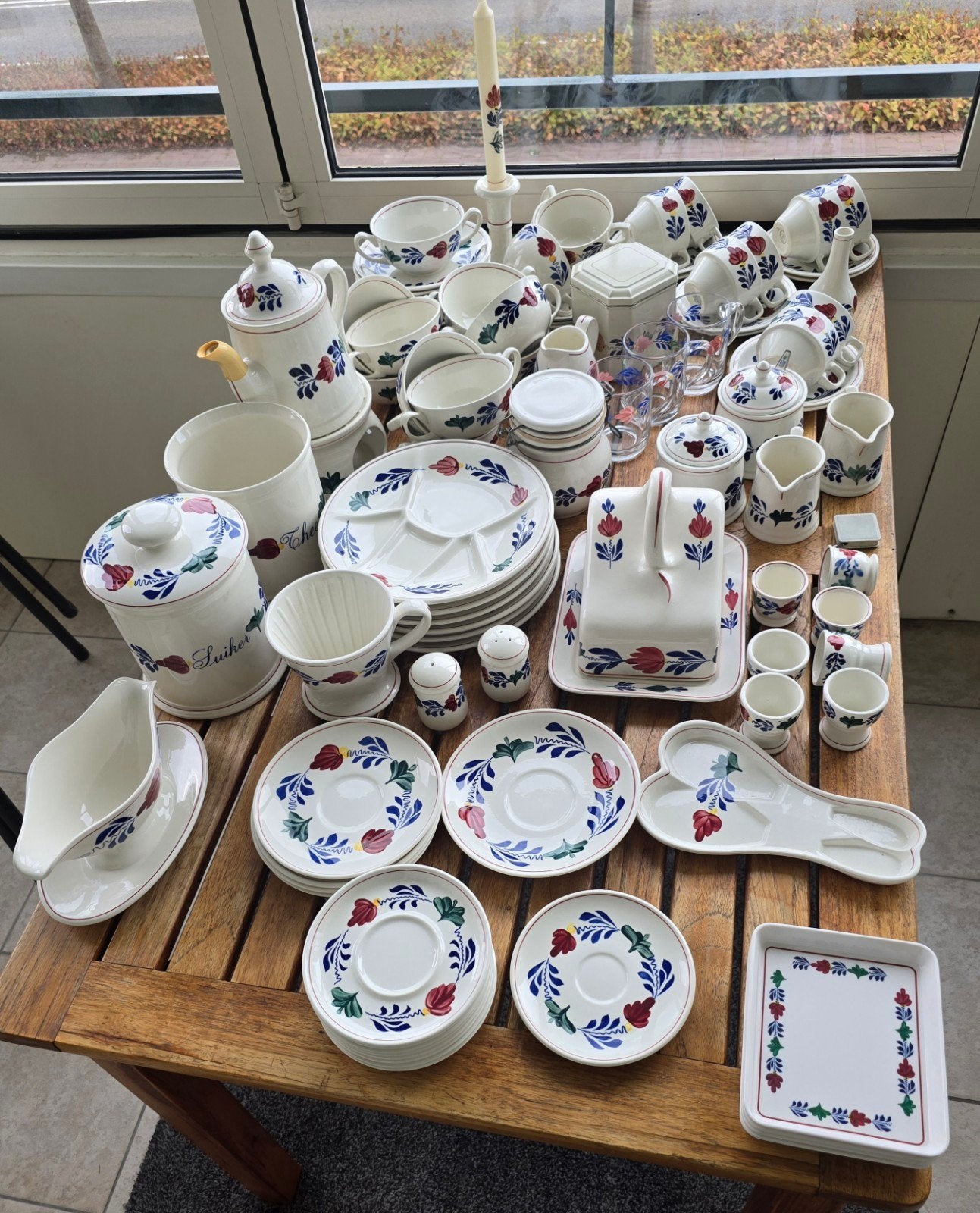 Boerenbont servies onderdelen van Royal Boch, Ophalen of Verzenden