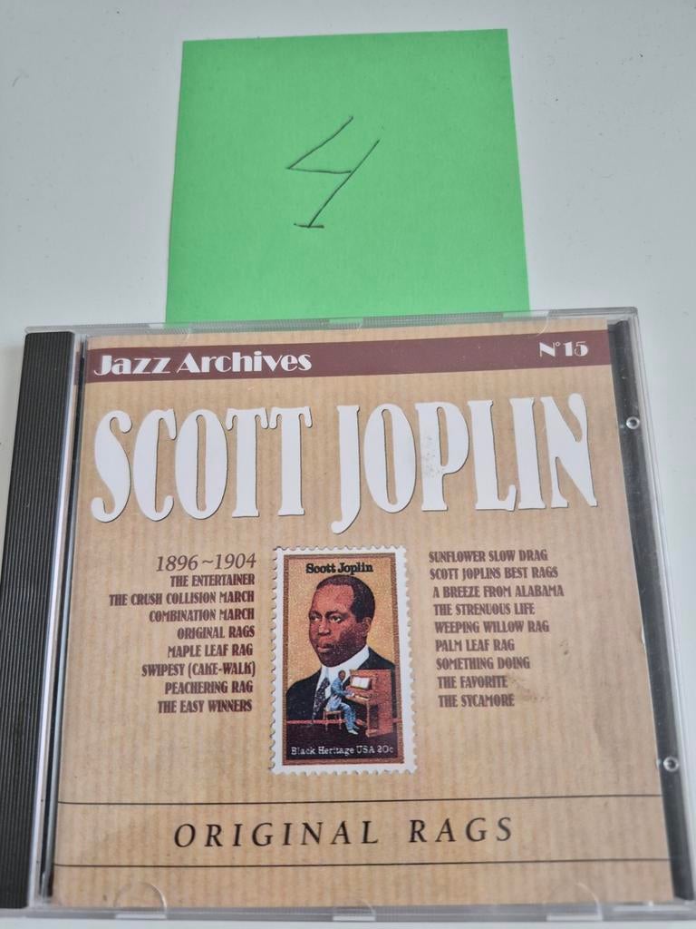 Scott Joplin - Original Rags (Jazz Archives N15) CD, Ophalen of Verzenden, Gebruikt, Jazz