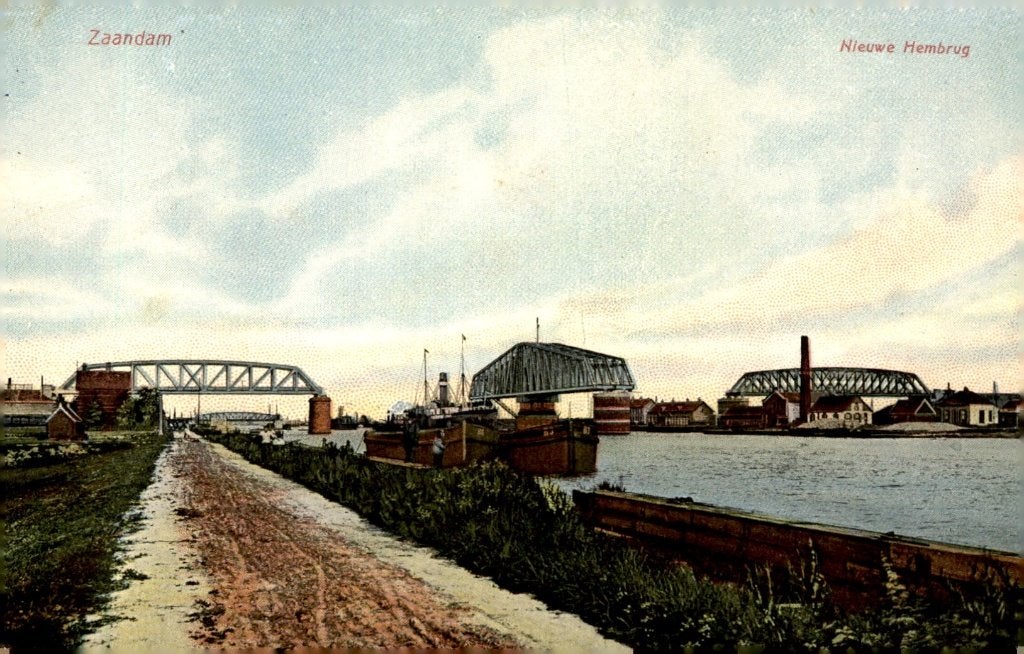 Zaandam Nieuwe Hembrug # 302, Verzenden, Voor 1920, Gelopen, Noord-Holland