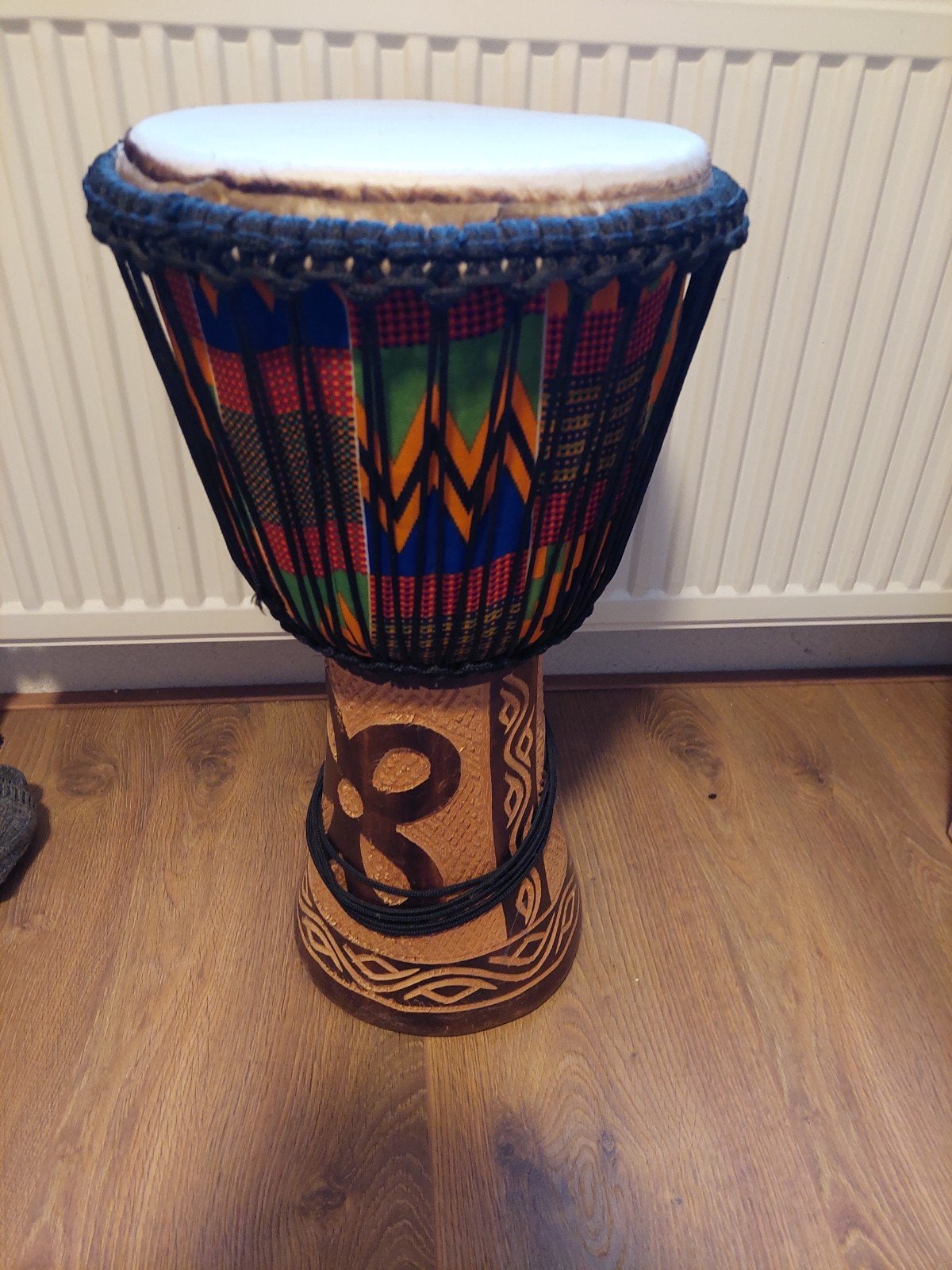 Mooie handgemaakte Djembe trommel, Ophalen of Verzenden, Zo goed als nieuw, Overige merken