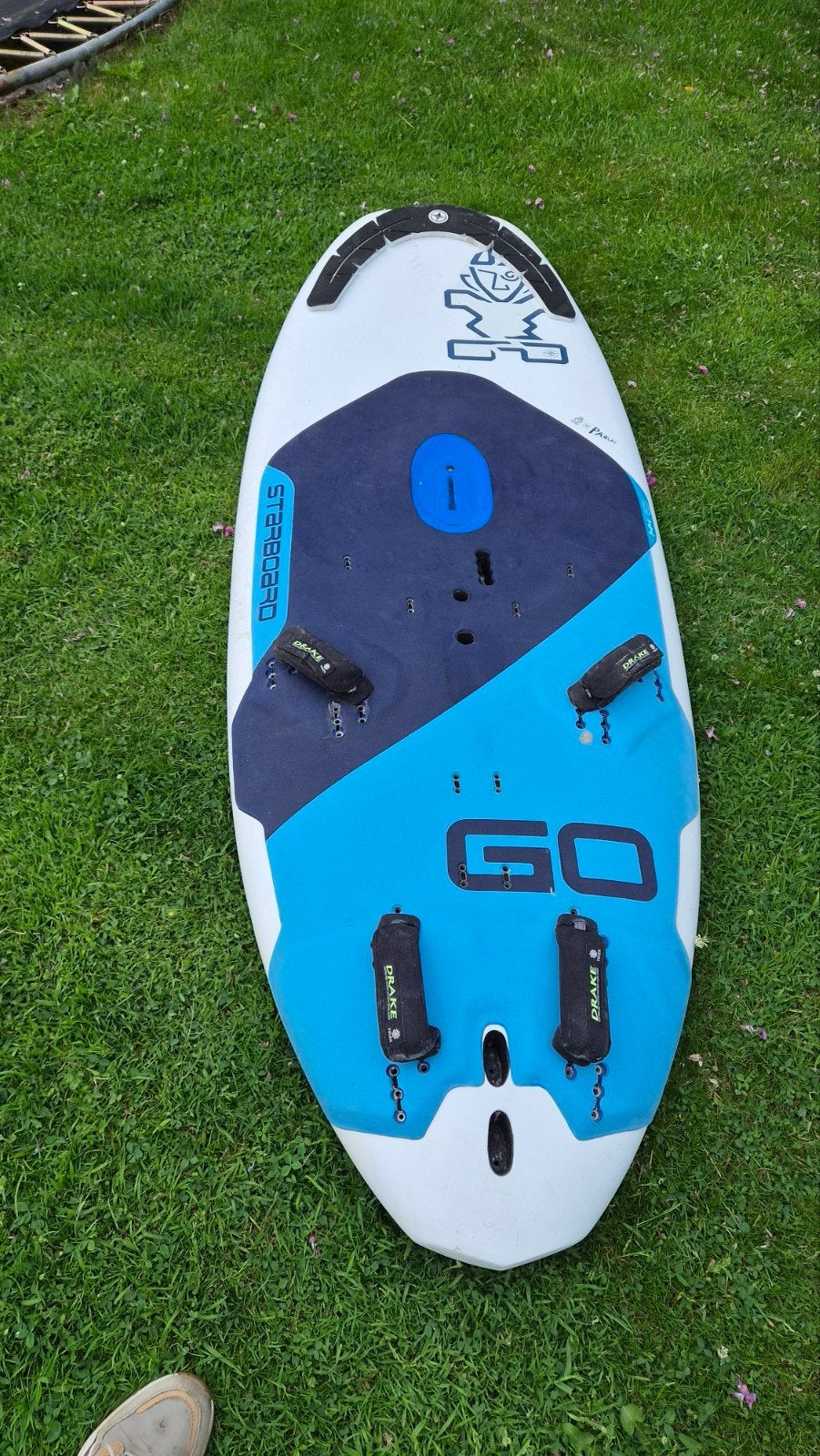Starboard Go 144 windsurfboard - Gebruikt met blaasvorming, Ophalen of Verzenden, Gebruikt