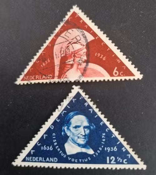 Nederland 1936 - nvph 287-288 - Universiteit Utrecht, Ophalen of Verzenden, T/m 1940, Gestempeld