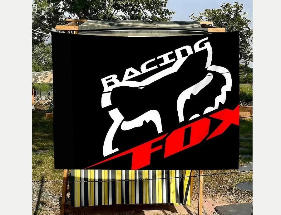 Grote vlaggen Racing Fox (150x90cm), Ophalen of Verzenden, Nieuw